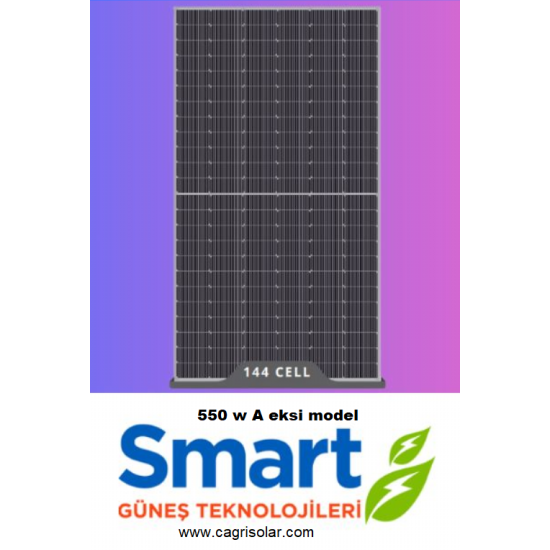 Rhofa Resson Solar 550W HALF CUT MONOKRISTAL GÜNEŞ PANELİ Of-Grid  A - (eksi) 2 Yıl Üretici Garantisi