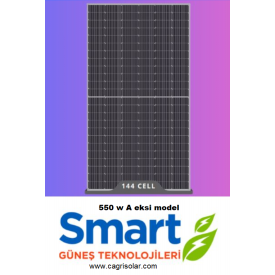 Smart Solar 550W HALF CUT MONOKRISTAL GÜNEŞ PANELİ Of-Grid  A - (eksi) 2 Yıl Üretici Garantisi