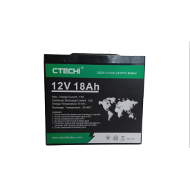 LİFEPO4 AKÜ 12,8 VOLT 18AH LİTYUM BATARYA CTECHİ 230 WATT - 2 YIL GARANTİ